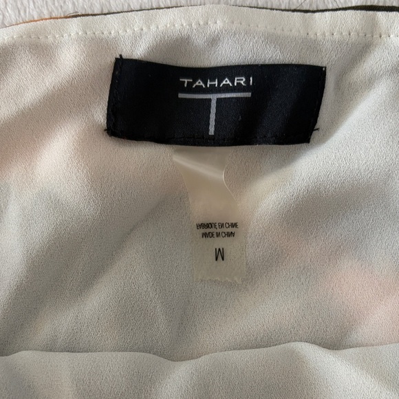 Tahari Tie-Dye Style Top - Orange and Black - Picture 4 of 6